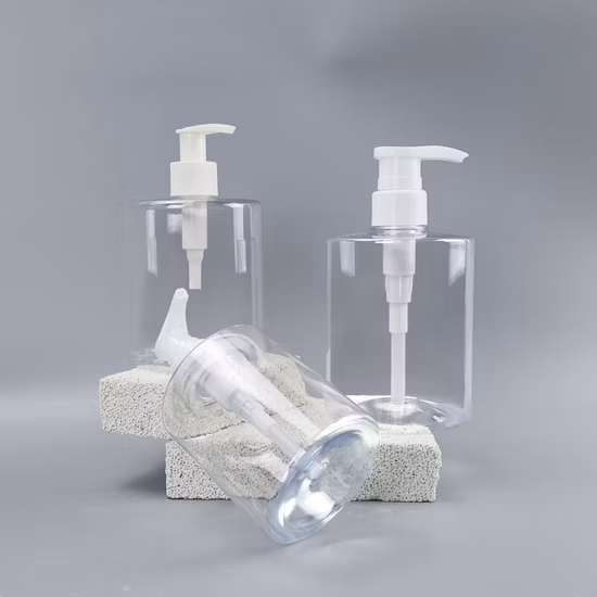 手洗い用ローションポンプ付き400mlプラスチックペットボトル